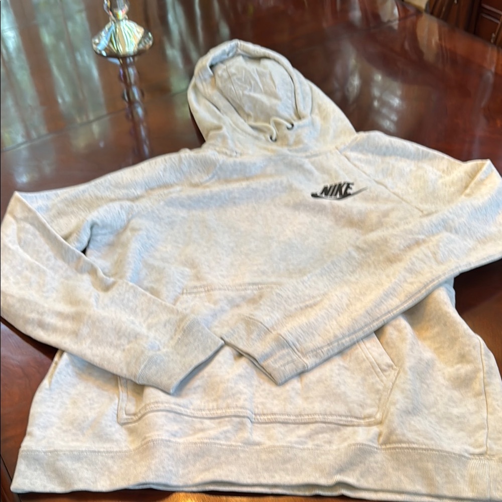 Nike Gray Pullover Hoodie Sweatshirt